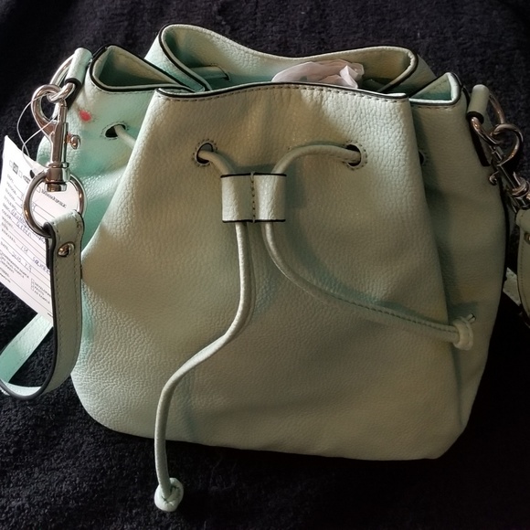 Banana Republic Handbags - Banana Republic Drawstring Bag Lt Green New
